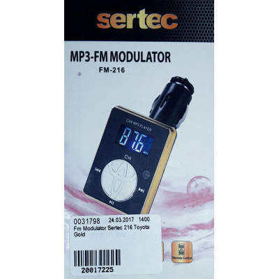 Fm Modulator Sertec 216 Toyota Gold