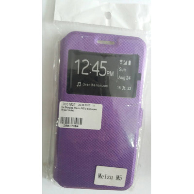 Кн Бокова Meizu M5 з віконцем Wise Violet