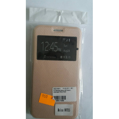Кн Бокова Meizu M5 Note з віконцем Wise Gold