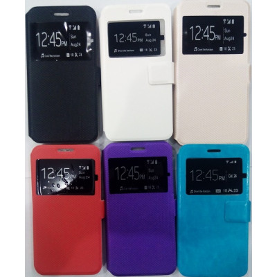 Кн Бокова Samsung J120 J1 (2016) з віконцем Wise Gold