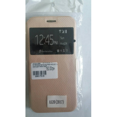 Кн Бокова Samsung A520 A5 2017 з віконцем Wise Gold