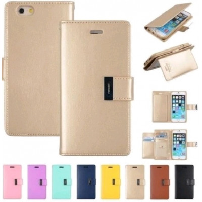Кн Бокова Samsung A320 Goospery Rich Diary Gold