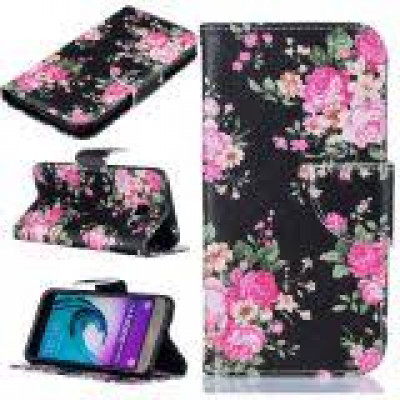 Кн Бокова Samsung J120 J5 Квіти Red