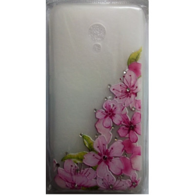 Силікон Meizu M5 Shining Pink Flowers