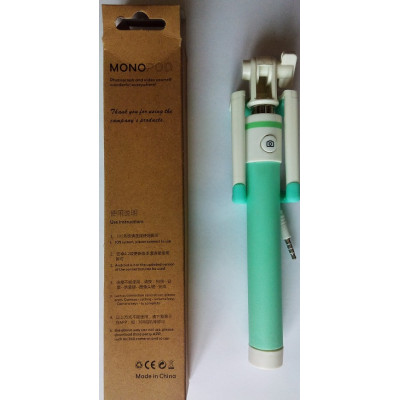 Держатель Селфи Monopod Macaron Green