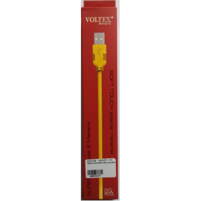 Кабель MicroUSB Voltex Long 2m Blue