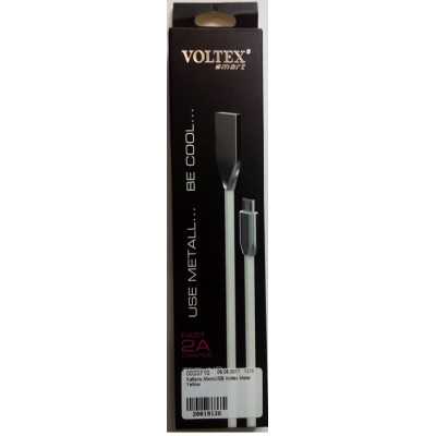 Кабель MicroUSB Voltex Metal Yellow