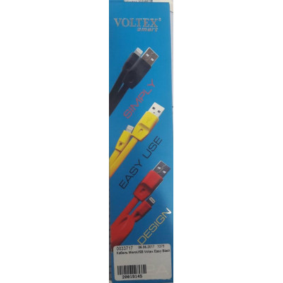 Кабель MicroUSB Voltex Easy Black