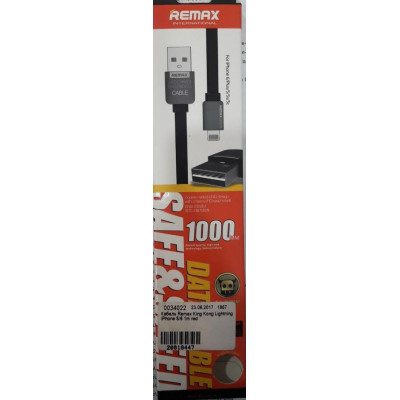 Кабель Remax King Kong Lightning iPhone 5/6 1m red