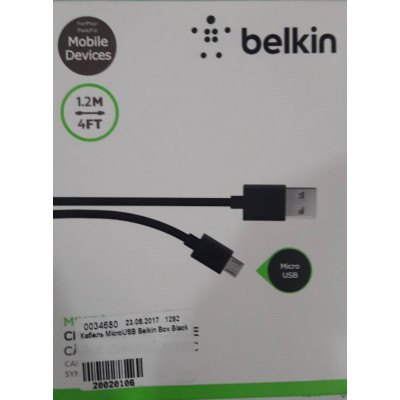 Кабель MicroUSB Belkin Box Black