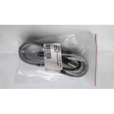 Кабель USB iPhone 5/6 каркас ткань Black