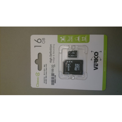 MicroSD 16Gb Verico Class 4+SD