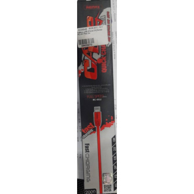 Кабель USB iPhone 5/6 Remax RC-001 Red 2m