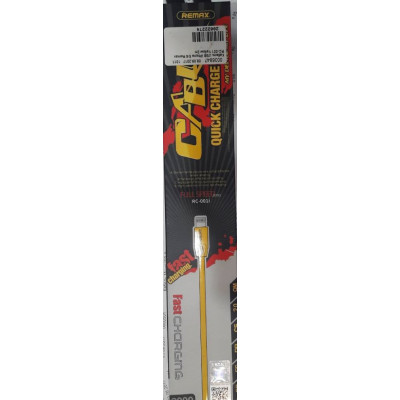 Кабель USB iPhone 5/6 Remax RC-001 Yellow 2m