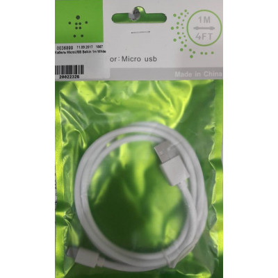 Кабель MicroUSB Belkin 1m White