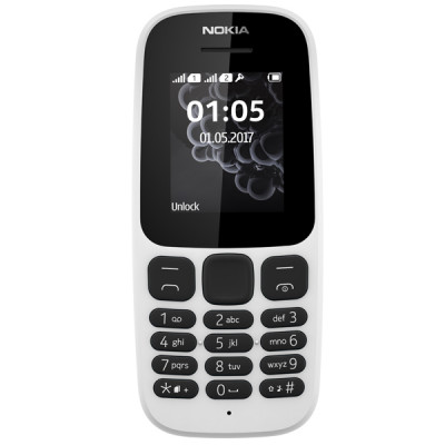 Nokia 105  DS White (Нова)