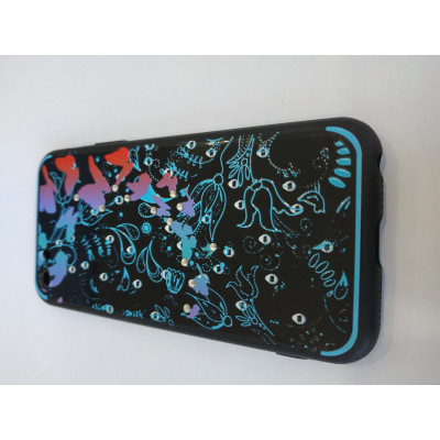 Силікон Стрази-квіти iPhone 5 Beckberg  Blue