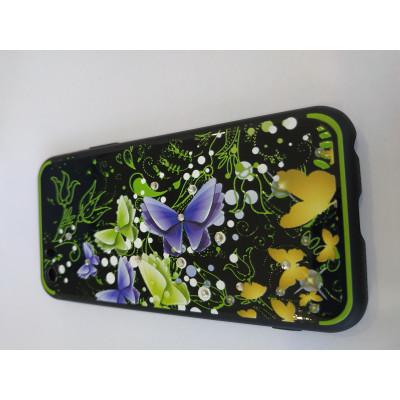 Силікон Стрази-квіти iPhone 5 Beckberg  Green