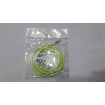 Cable AUX ткань  1м 2 pin салатовый