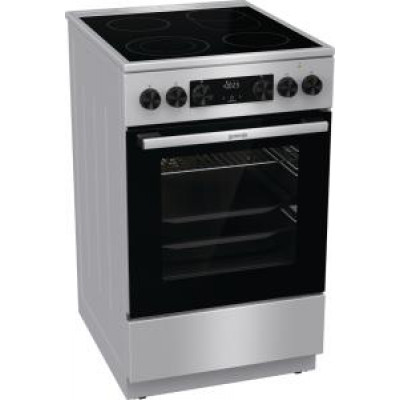 Плита Gorenje GECS5C70XA електрична склокерамічна, 70л, 50x60см, дисплей, програматор, нерж