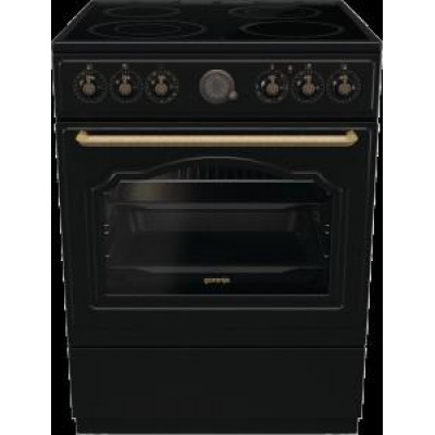 Плита Gorenje GECS6B70CLB електрична склокерамічна, 71л, 60x60см, дисплей, програматор, чорний