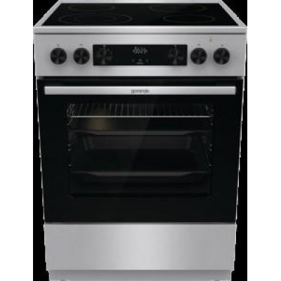Плита Gorenje GECS6C70XC електрична склокерамічна, 71л, 60x60см, дисплей, програматор, нерж