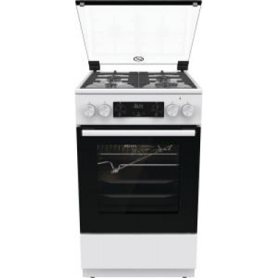 Плита Gorenje GKS5C70WF комбінована, 70л, 50x60см, дисплей, чавун,  білий