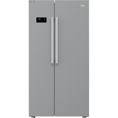 Холодильник Beko SBS, 179x91x71, xолод.відд.-368л, мороз.відд.-190л, 2дв., A+, NF, дисплей, нерж