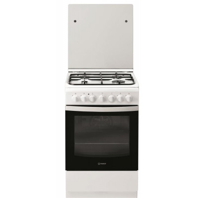 Плита Indesit комбінована, 57л, 50x60см, конвекція, білий