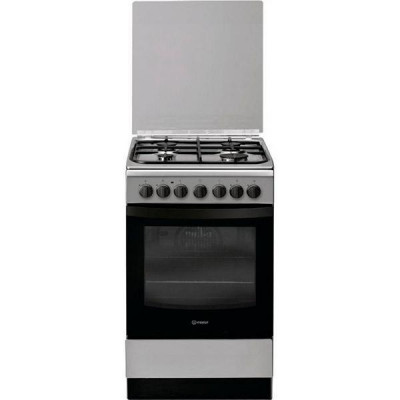 Плита Indesit комбінована, 57л, 50x60см, конвекція, нерж
