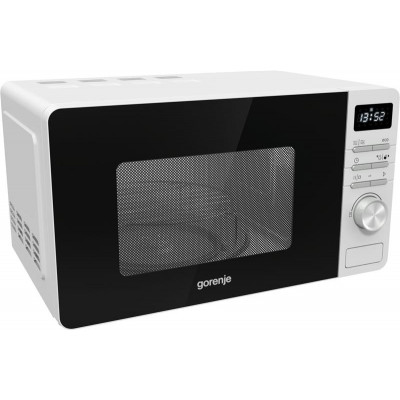 Мікрохвильова піч Gorenje, 20л, електр. управл., 800Вт, гриль, дисплей, білий