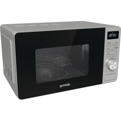 Мікрохвильова піч Gorenje, 20л, електр. управл., 800Вт, гриль, дисплей, нерж
