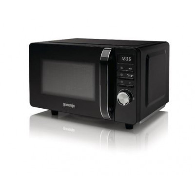 Мікрохвильова піч Gorenje, 20л, електр. управл., 700Вт, гриль, дисплей, чорний