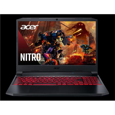 Ноутбук Acer Nitro 5 AN515-57 15.6FHD IPS 144Hz/Intel i5-11400H/16/256F+1000/NVD1650-4/Lin/Black