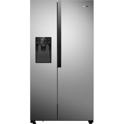 Холодильник SBS Gorenje NRS9181VX, 179х73х91см, 2 двері, 368( 167)л, А+, Total NF, Інв. , Зона св-ті, Зовн. Диспл, Сірий