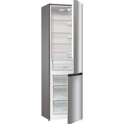 Холодильник з нижн. мороз. камерою Gorenje RK6201ES4, 200х60х60см, 2 двері, 239( 110)л, А+, ST, FrostLess , Зона св-ті, Нерж