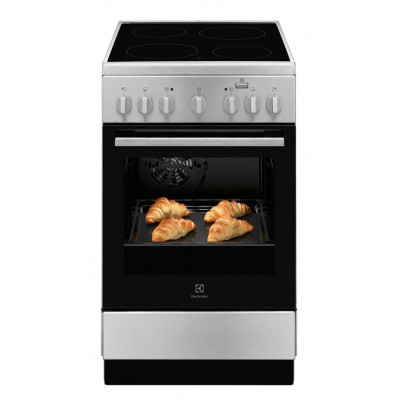 Плита Electrolux електрична склокерамічна, 54л, 50x60см, конвекція, пара, нерж