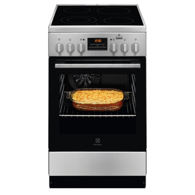 Плита Electrolux електрична склокерамічна, 58л, 50x60см, дисплей, конвекція, пара, нерж