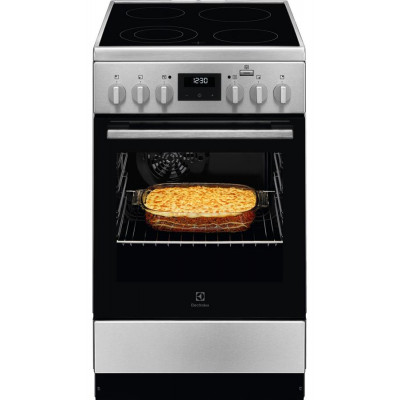 Плита Electrolux електрична склокерамічна, 58л, 50x60см, дисплей, конвекція, пара, нерж