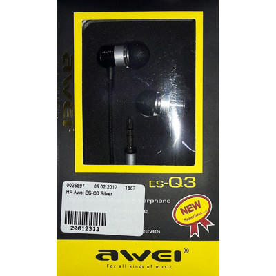 HF Awei ES-Q3 Silver