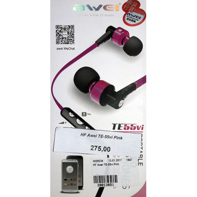 HF Awei TE-55vi Pink