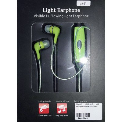 HF Light Earphone LED Green