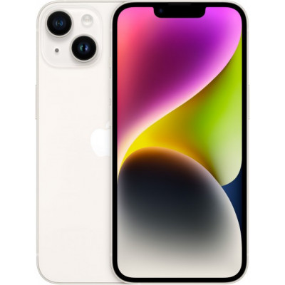Мобільний телефон Apple iPhone 14 128GB Starlight (MPUR3)