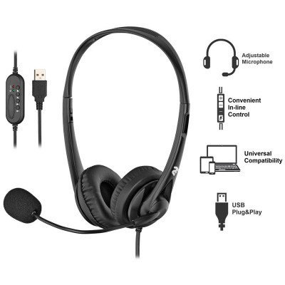 Гарнітура для ПК 2E CH11, On-Ear, USB Гарнітура для ПК 2E CH11, On-Ear, USB