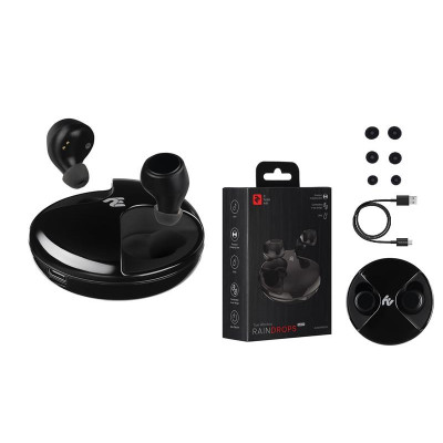 Навушники 2E RainDrops Light True Wireless Waterproof Mic Black