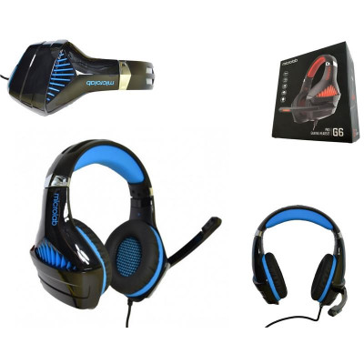 Гарнітура MICROLAB G6 3.5mm/USB Black/Blue Гарнітура MICROLAB G6 3.5mm/USB Black/Blue