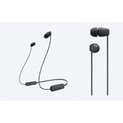 Навушники SONY WI-C100 In-ear IPX4 Wireless Чорний Навушники SONY WI-C100 In-ear IPX4 Wireless Чорний