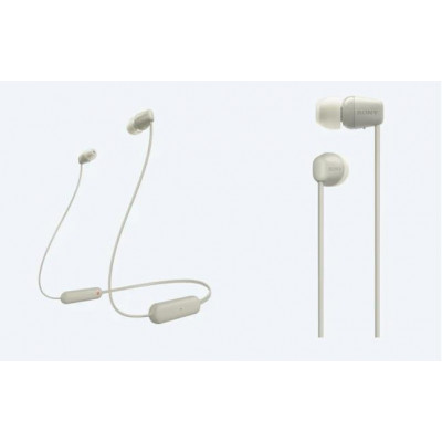 Навушники SONY WI-C100 In-ear IPX4 Wireless Бежевий Навушники SONY WI-C100 In-ear IPX4 Wireless Бежевий